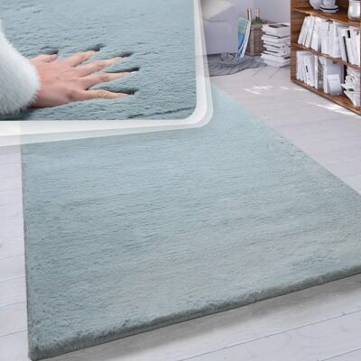 PACO HOME Tappeto Pelo Lungo Turchese - Tappeto PACO HOME Tappeto Pelo Lungo Turchese - Tappeto