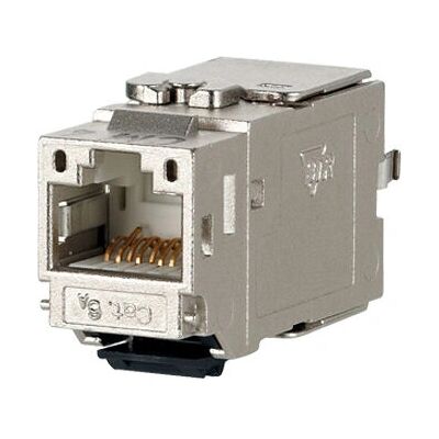 Metz Connect Silber C6A Modul K 180° Buchse - Kabelverbinder Metz Connect Silber C6A Modul K 180° Buchse - Kabelverbinder