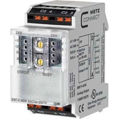 Metz Connect BMT-F-AO4 BACnet MS/TP 4-Kanal Analogmodul Metz Connect BMT-F-AO4 BACnet MS/TP 4-Kanal Analogmodul