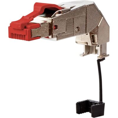 Metzconnect Red Shielded RJ45 Network Plug - 25G - Easy Field Assembly Metzconnect Red Shielded RJ45 Network Plug - 25G - Easy Field Assembly