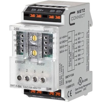 Module BMT-F-SI4 BACnet MS/TP de Metz - Mesureur d'énergie Module BMT-F-SI4 BACnet MS/TP de Metz - Mesureur d'énergie