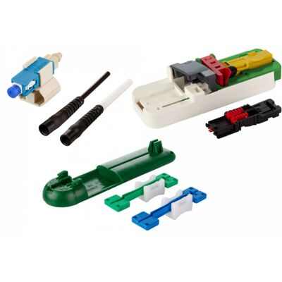 Connecteur fibre optique BTR NETCOM 1509QKEO002C-E SC - Monomode, Bleu, 20 pièces Connecteur fibre optique BTR NETCOM 1509QKEO002C-E SC - Monomode, Bleu, 20 pièces