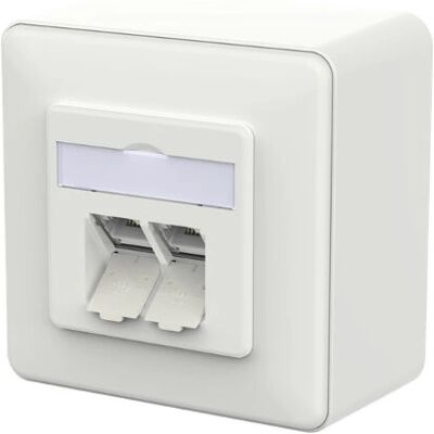 METZ CONNECT 130D380027-I Ethernet Wandsteckdose - Weiß METZ CONNECT 130D380027-I Ethernet Wandsteckdose - Weiß