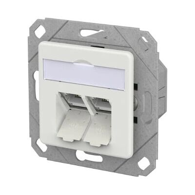 METZ CONNECT 130D381127-I Zink RJ-45 Vägguttag - Cat 6A PoE METZ CONNECT 130D381127-I Zink RJ-45 Vägguttag - Cat 6A PoE