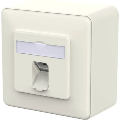 METZ CONNECT 130E370002-I Prise Ethernet - Blanc - Cat6a PoE 90W - Publicité METZ CONNECT 130E370002-I Prise Ethernet - Blanc - Cat6a PoE 90W - Publicité
