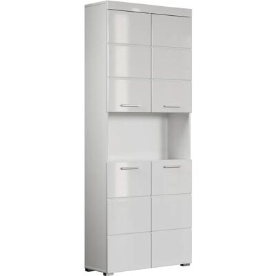 Trendteam Amanda - Armoire de salle de bain en laque blanche - 73cm x 190cm - Publicité Trendteam Amanda - Armoire de salle de bain en laque blanche - 73cm x 190cm - Publicité