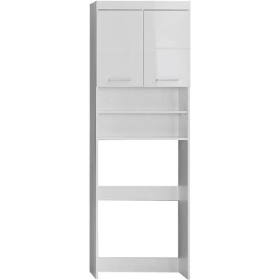 Trendteam Amanda Weiß Badezimmer Schrank - Hochglanz, 2 Regale Trendteam Amanda Weiß Badezimmer Schrank - Hochglanz, 2 Regale