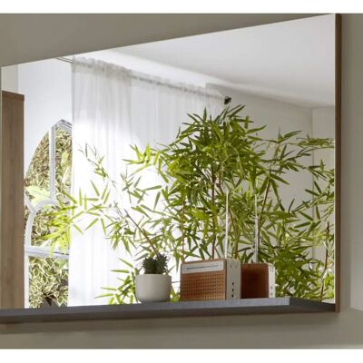 Miroir de couloir Wotan Eiche de Trendteam - Miroir mural rectangulaire avec étagère Miroir de couloir Wotan Eiche de Trendteam - Miroir mural rectangulaire avec étagère