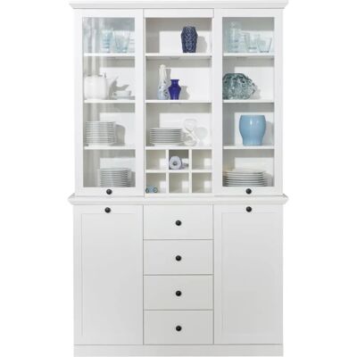Trendteam Baxter Weiß Buffet Schrank mit optionaler Beleuchtung - Buffet, Landhausstil Trendteam Baxter Weiß Buffet Schrank mit optionaler Beleuchtung - Buffet, Landhausstil