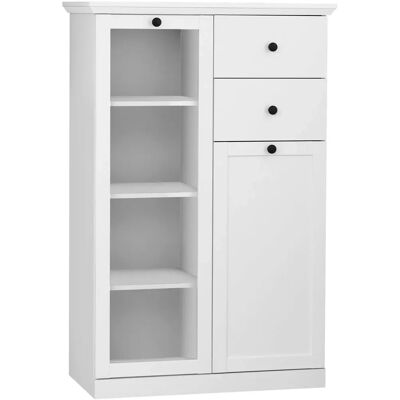 TrendTeam Baxter Weiße Vitrine - Zeitlos Landhausstil TrendTeam Baxter Weiße Vitrine - Zeitlos Landhausstil