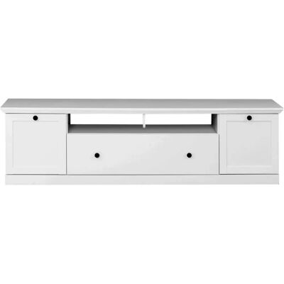Trendteam Baxter Weiße Landhausstil TV Lowboard - TV Möbel Trendteam Baxter Weiße Landhausstil TV Lowboard - TV Möbel