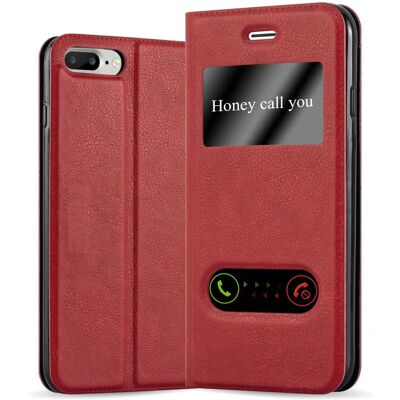 Coque de protection Oppo A53 - Rouge Safran - Support et double fenêtre - Publicité Coque de protection Oppo A53 - Rouge Safran - Support et double fenêtre - Publicité