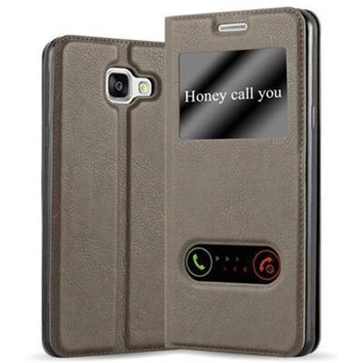 Cadorabo Samsung Galaxy A5 2016 Braune Klapphülle - Handyhülle Cadorabo Samsung Galaxy A5 2016 Braune Klapphülle - Handyhülle