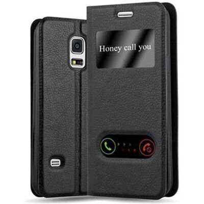 Samsung Galaxy S5 / S5 NEO Hülle - 2 Fenster COMET SCHWARZ Samsung Galaxy S5 / S5 NEO Hülle - 2 Fenster COMET SCHWARZ