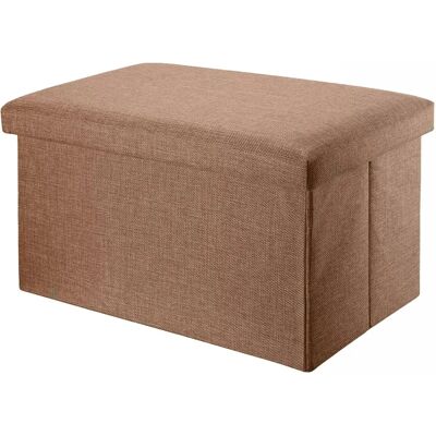 Banquette pliante Intirilife - Rangement & Siège - Marron - Publicité Banquette pliante Intirilife - Rangement & Siège - Marron - Publicité