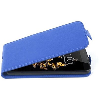 Cadorabo LG K8 2016 Flip-Hülle - mit strukturierter Oberfläche KÖNIGS BLAU Cadorabo LG K8 2016 Flip-Hülle - mit strukturierter Oberfläche KÖNIGS BLAU