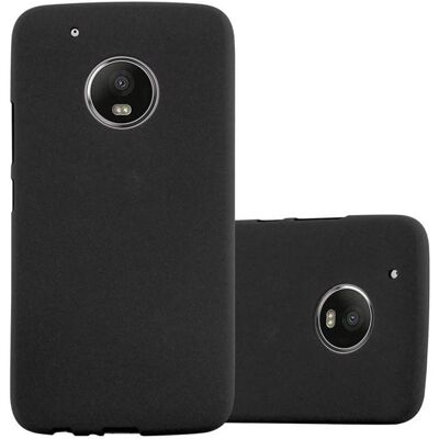 Cadorabo Frost Black Moto G5 Case - Shockproof TPU Cover Cadorabo Frost Black Moto G5 Case - Shockproof TPU Cover