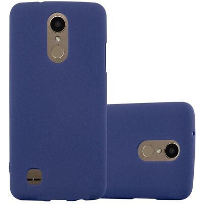 Cadorabo LG K10 2017 Hülle TPU Dunkel Blau - Handyhülle Cadorabo LG K10 2017 Hülle TPU Dunkel Blau - Handyhülle