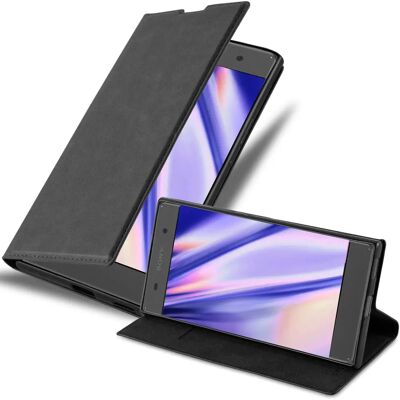 Coque Livre Sony XA Noir Nuit avec Support & Porte-cartes - Publicité Coque Livre Sony XA Noir Nuit avec Support & Porte-cartes - Publicité