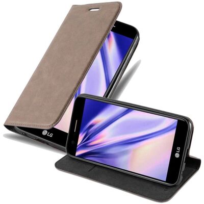 Cadorabo LG K10 2017 Schutzhülle - Kaffee Braun - Klapphülle mit Standfunktion Cadorabo LG K10 2017 Schutzhülle - Kaffee Braun - Klapphülle mit Standfunktion