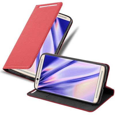 ZTE Axon 7 Rotes Magnetisches Buchhülle - Ständer & Kartenfach ZTE Axon 7 Rotes Magnetisches Buchhülle - Ständer & Kartenfach