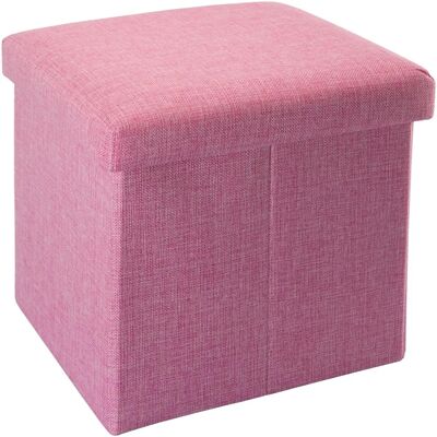 Tabouret pliable Intirilife - Rose - 30x30x30 cm - Publicité Tabouret pliable Intirilife - Rose - 30x30x30 cm - Publicité