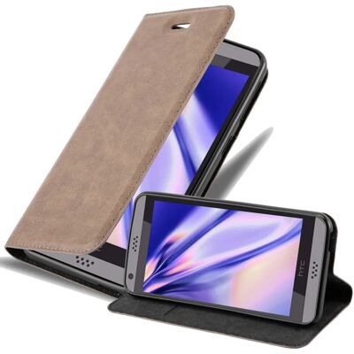Cadorabo HTC Desire 530 / 630 Hülle - Schutz Hülle mit Ständerfunktion und Kartenfach - Kaffee Braun Cadorabo HTC Desire 530 / 630 Hülle - Schutz Hülle mit Ständerfunktion und Kartenfach - Kaffee Braun