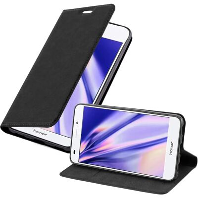 Honor 5C Hülle - Nacht Schwarz - Kartenfach & Ständer - Handyhülle Honor 5C Hülle - Nacht Schwarz - Kartenfach & Ständer - Handyhülle