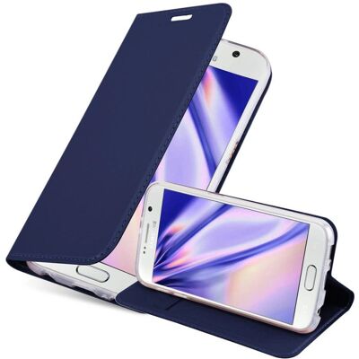 Coque de Protection Samsung Galaxy S6 - Bleu Foncé - Protège Écran et Arrière - Publicité Coque de Protection Samsung Galaxy S6 - Bleu Foncé - Protège Écran et Arrière - Publicité