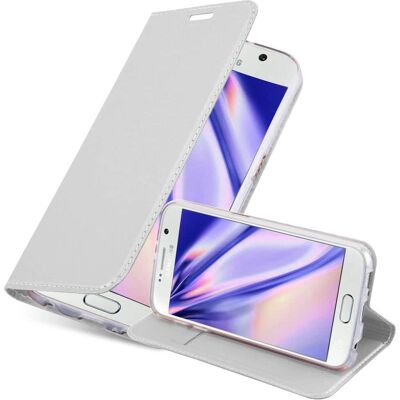 Coque de Protection Samsung Galaxy S6 - Argent - Support et Protection - Publicité Coque de Protection Samsung Galaxy S6 - Argent - Support et Protection - Publicité