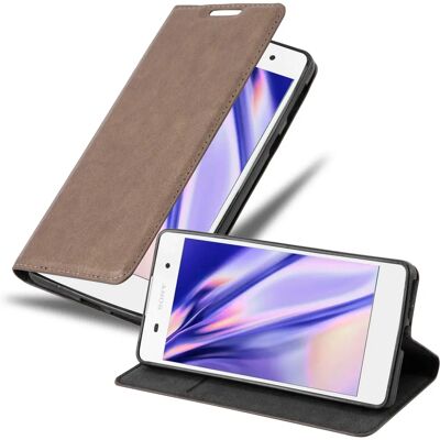 Sony Xperia E5 Leder-Geldbörse - Magnetischer Buchumschlag mit Ständerfunktion Sony Xperia E5 Leder-Geldbörse - Magnetischer Buchumschlag mit Ständerfunktion