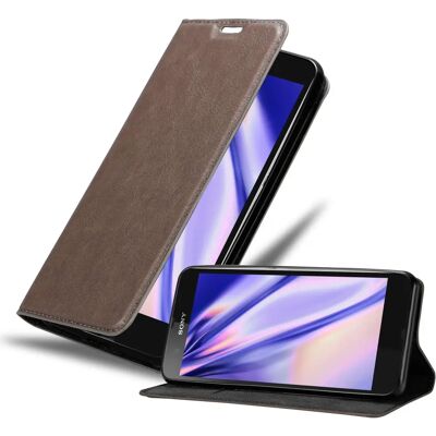 Coque de Protection Sony Xperia Z Café Marron avec Support et Porte-cartes - Publicité Coque de Protection Sony Xperia Z Café Marron avec Support et Porte-cartes - Publicité