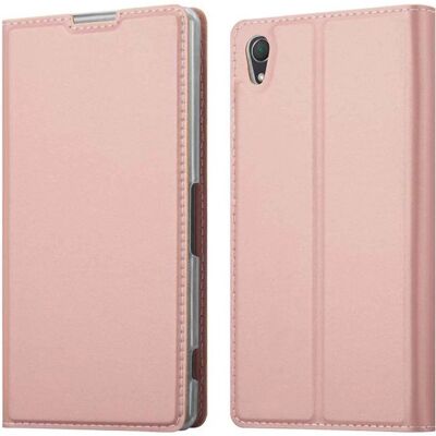 Coque Sony Xperia Z2 - Surface Mat avec Porte-cartes - Or Rosé - Étui - Publicité Coque Sony Xperia Z2 - Surface Mat avec Porte-cartes - Or Rosé - Étui - Publicité