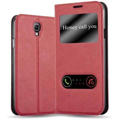 Samsung Galaxy Saffron Rot Note 3 NEO Hülle mit 2 Sichtfenstern Samsung Galaxy Saffron Rot Note 3 NEO Hülle mit 2 Sichtfenstern