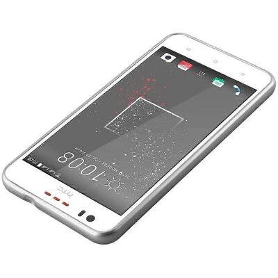 Cadorabo HTC Desire 10 LIFESTYLE / Desire 825 Metallische Silber TPU-Hülle Cadorabo HTC Desire 10 LIFESTYLE / Desire 825 Metallische Silber TPU-Hülle