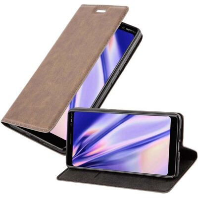 Funda Nokia 7 PLUS - Protectora con Soporte y Ranura para Tarjetas - Marrón CAFE Funda Nokia 7 PLUS - Protectora con Soporte y Ranura para Tarjetas - Marrón CAFE
