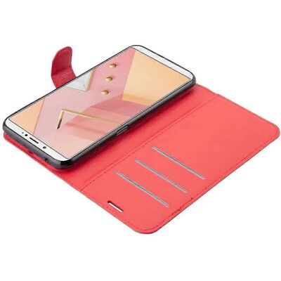 Coque de Protection ZTE Nubia N3 - Emplacements pour Cartes & Support - Rouge - Publicité Coque de Protection ZTE Nubia N3 - Emplacements pour Cartes & Support - Rouge - Publicité