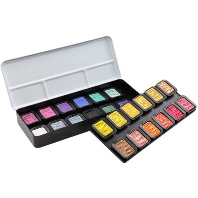 Set d'aquarelles perlées Finetec - 24 couleurs Set d'aquarelles perlées Finetec - 24 couleurs