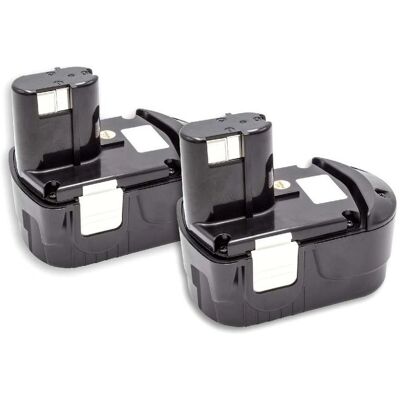 Batteria vhbw 2x per attrezzi Hitachi - 1500mAh NiMH 18V Batteria vhbw 2x per attrezzi Hitachi - 1500mAh NiMH 18V