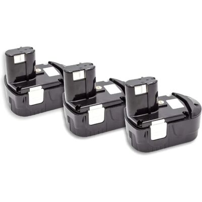 Batteria vhbw 3x per attrezzi Hitachi - NiMH 18V 1500mAh Batteria vhbw 3x per attrezzi Hitachi - NiMH 18V 1500mAh