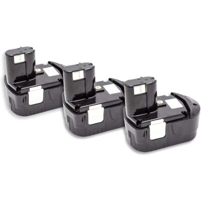 vhbw 3x Batería para herramientas Hitachi - NiMH 1500mAh 18V vhbw 3x Batería para herramientas Hitachi - NiMH 1500mAh 18V