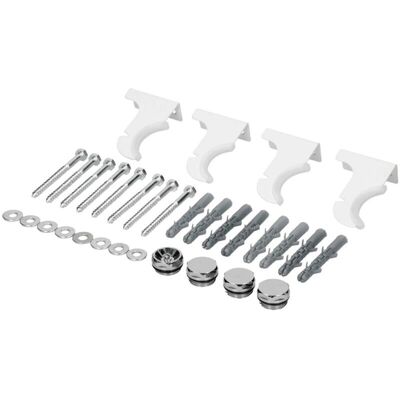 LUXEBATH Badezimmerheizkörperhalterung - Stella - Verstellbar - Metall - Weiß LUXEBATH Badezimmerheizkörperhalterung - Stella - Verstellbar - Metall - Weiß