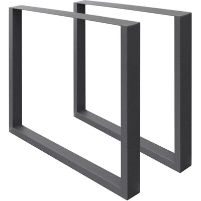 ECD Germany - Gambe per Tavolo in Acciaio - Stile Industriale - Set di 2 - 70x72cm ECD Germany - Gambe per Tavolo in Acciaio - Stile Industriale - Set di 2 - 70x72cm