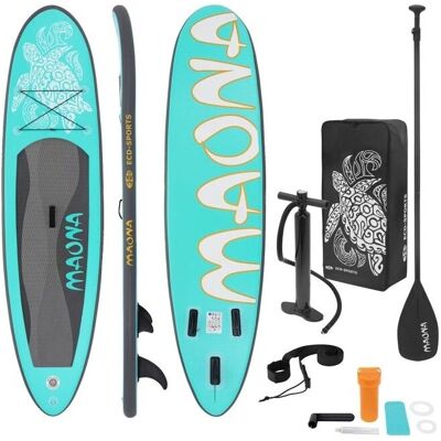 ECD Germany Maona Paddle Surf - Taitettava SUP - Turkis - 308cm ECD Germany Maona Paddle Surf - Taitettava SUP - Turkis - 308cm
