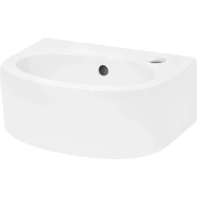 ECD GERMANY Lavabo Ovale in Ceramica - Design Moderno per Bagno ECD GERMANY Lavabo Ovale in Ceramica - Design Moderno per Bagno