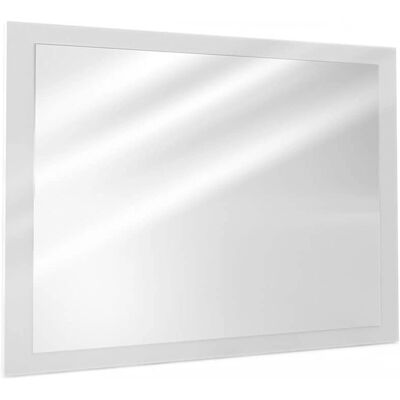 Specchio da bagno Emma Bianco - Montaggio a parete o orizzontale - 45x60cm Specchio da bagno Emma Bianco - Montaggio a parete o orizzontale - 45x60cm