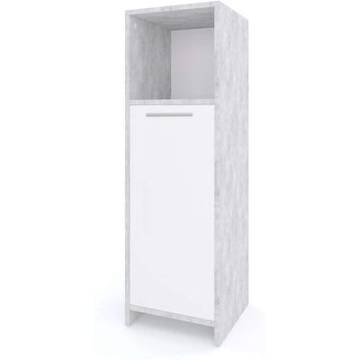 Gabinete de baño Vicco Kiko - Beton/Blanco - 30 x 95 cm Gabinete de baño Vicco Kiko - Beton/Blanco - 30 x 95 cm