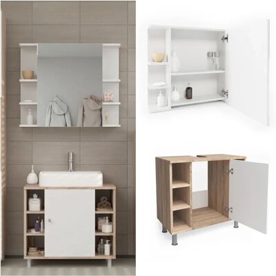 Set Mobili da Bagno Vicco - Moderno, Spazioso, Facile da Montare Set Mobili da Bagno Vicco - Moderno, Spazioso, Facile da Montare