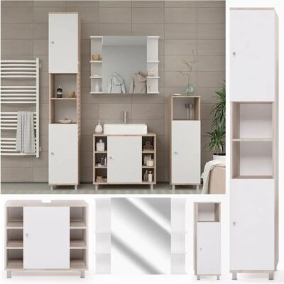 Conjunto de Muebles de Baño Vicco Sonoma - 4 Piezas - Diseño Moderno Minimalista Conjunto de Muebles de Baño Vicco Sonoma - 4 Piezas - Diseño Moderno Minimalista
