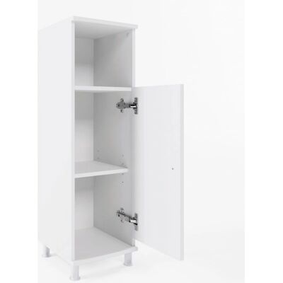 Armario de baño blanco Fynn de Vicco - Mueble de almacenamiento Armario de baño blanco Fynn de Vicco - Mueble de almacenamiento